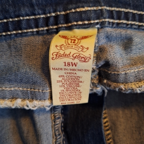 Faded glory 18W Embellished pockets jeans - Picture 4 of 4
